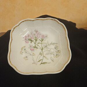 RICHARD GINORI PORCELAIN "PRIMAVERA" VINTAGE FLORAL DISH (HAND SIGNED)